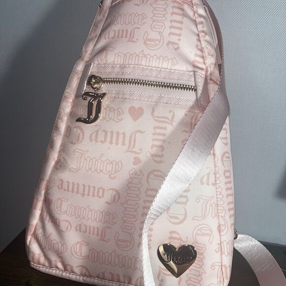 JUICY COUTURE  Material Girl Sling Backpack Bag Powder Blush New With Tags main image 4
